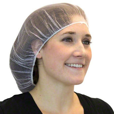 18 INCH WHITE PAPER HAIR NET NON MESH